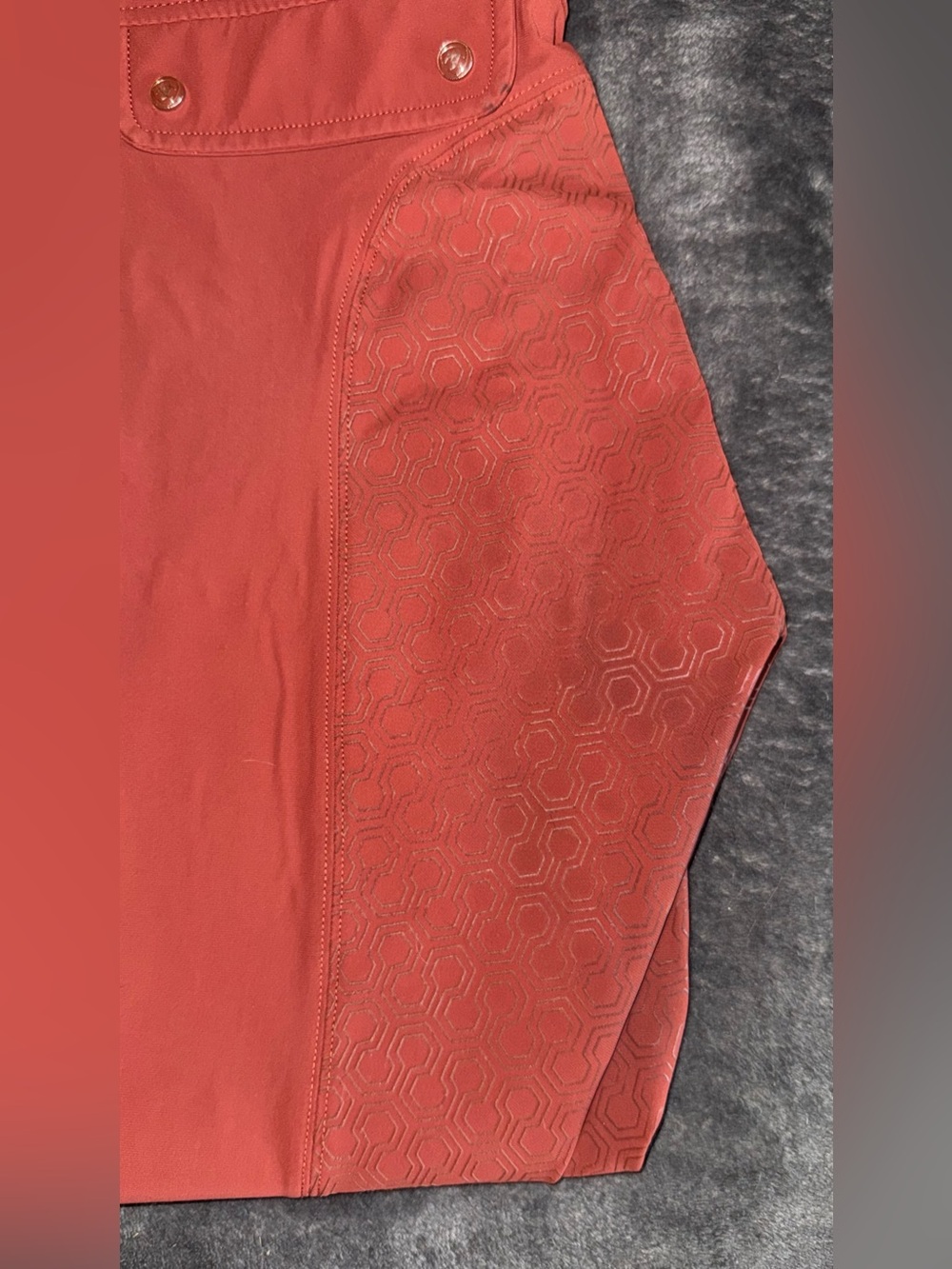 Ariat Tri Factor Full Seat Breeches | 32R |FIRED BRICK - Picture 4 of 4